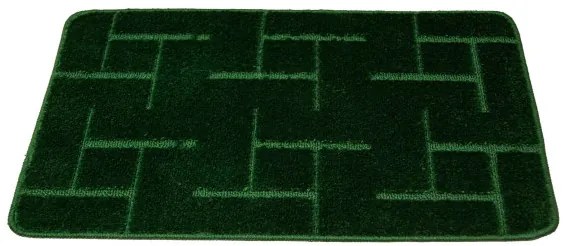 Kúpeľňový koberček TERAMO fľaškovo zelený