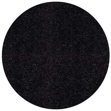 Ayyildiz, Kusový koberec Life Shaggy 1500 antra kruh, 80x80 (priemer) kruh, šedá, obývacia izba