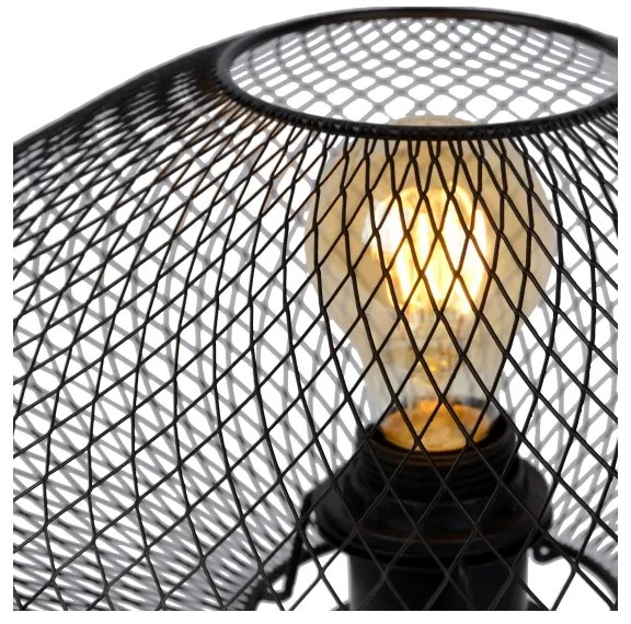 Lucide 21523/01/30 - Stolná lampa MESH 1xE27/40W/230V čierna