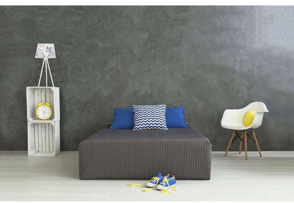 Detská stolná lampa Diamond, 1x biele textilné tienidlo so vzorom