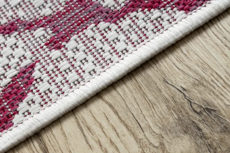 Koberec SISAL SION MREŽA 22129 ecru / fuksia