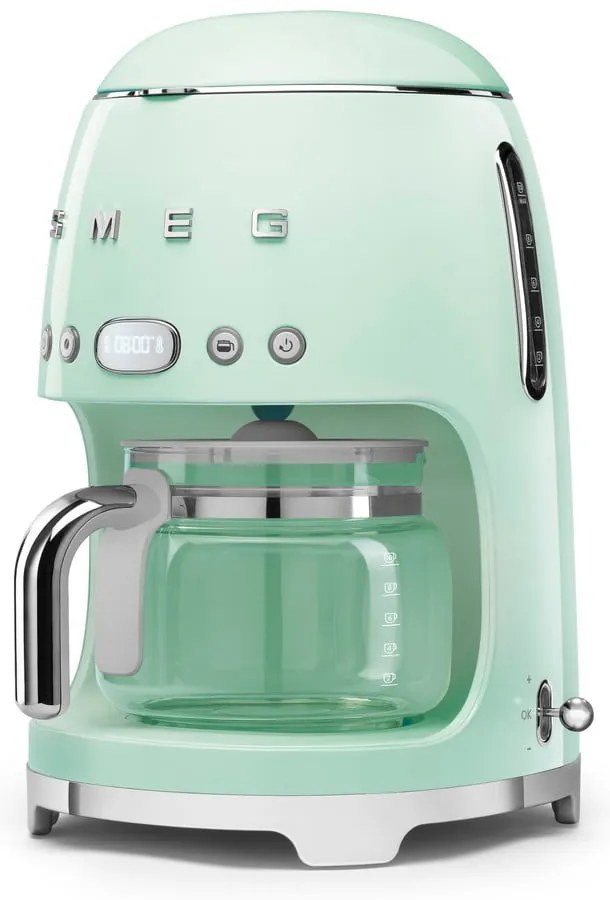 Svetlozelený kávovar na prekvapkávanú kávu Retro Style – SMEG