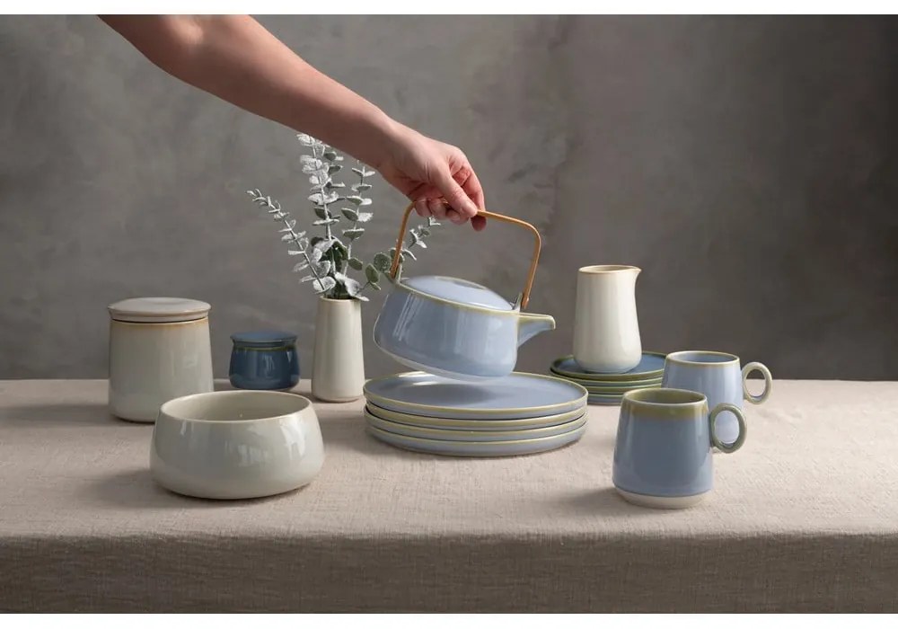 Modrá porcelánová kanvica na čaj 1 l Juna – Premier Housewares