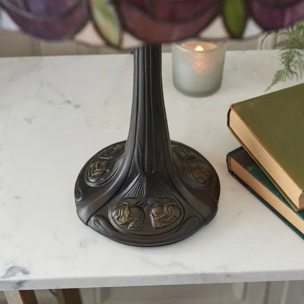 Endon 64177 - Stolná lampa Tiffany HUTCHINSON 1xE27/60W/230V pr. 40 cm