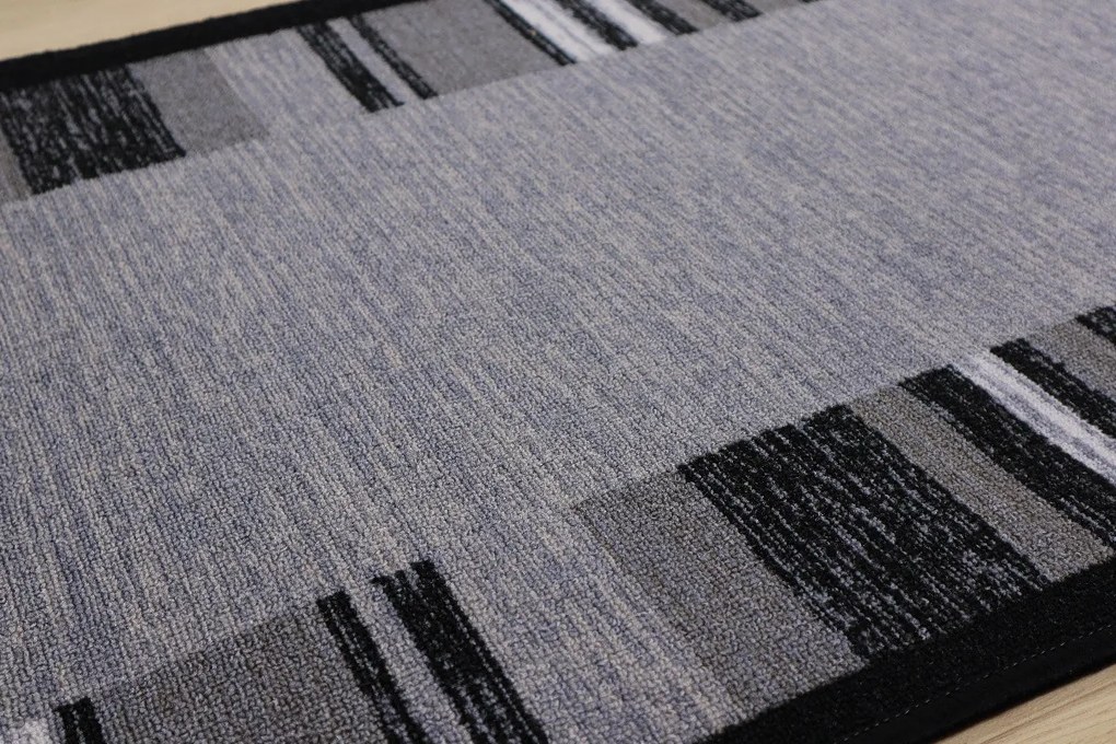 Berfin Dywany, Protišmykový behúň na mieru Zel 1016 Silver (Grey), šíre 120 cm, šedá, chodba / predsieň