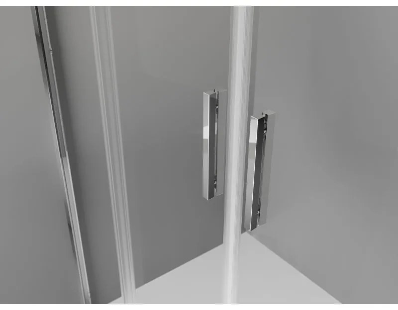 Mexen Exo, 2-krídlové posuvné 180x200 cm, 6mm číre sklo, chrómový profil, 8152-180-000-01-00