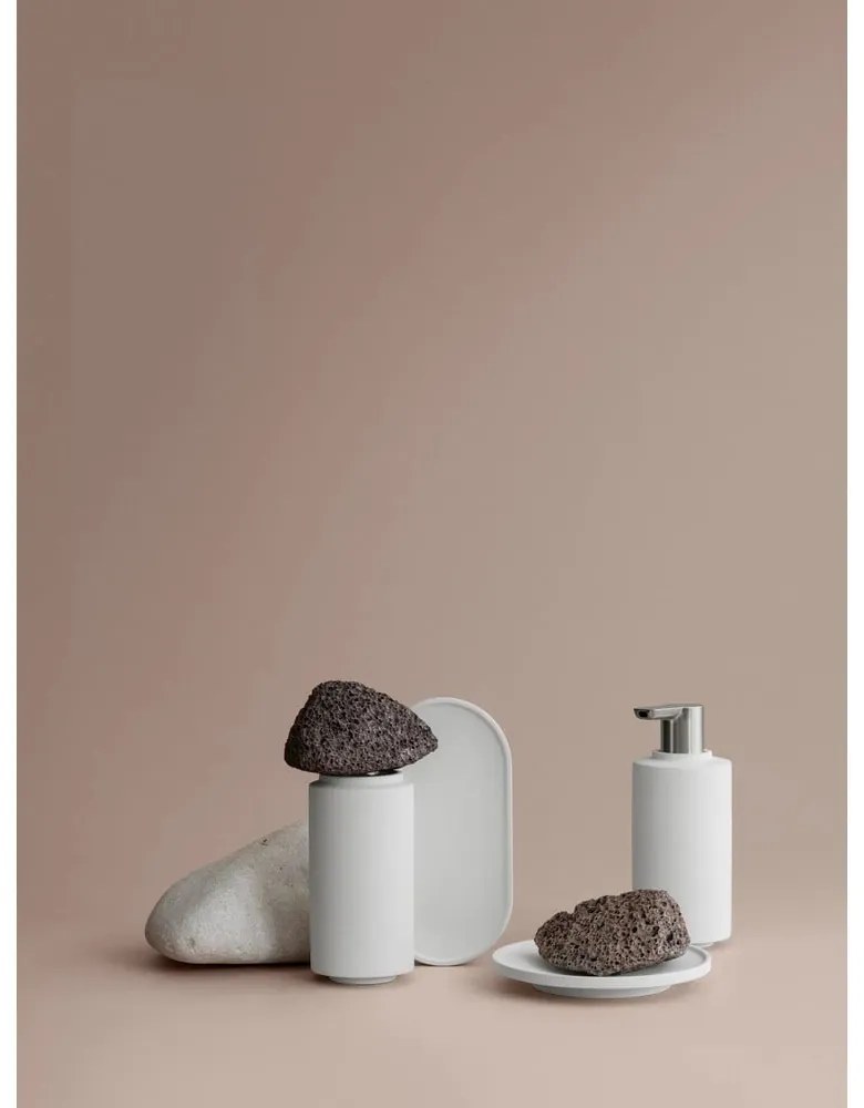 Biela betónová nádobka na mydlo Creto – Blomus