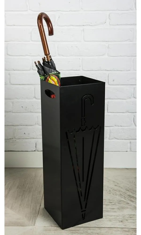 Stojan na dáždniky 60 cm čierny