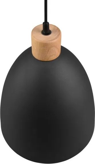 Luster Jagger 25 cm, čierny