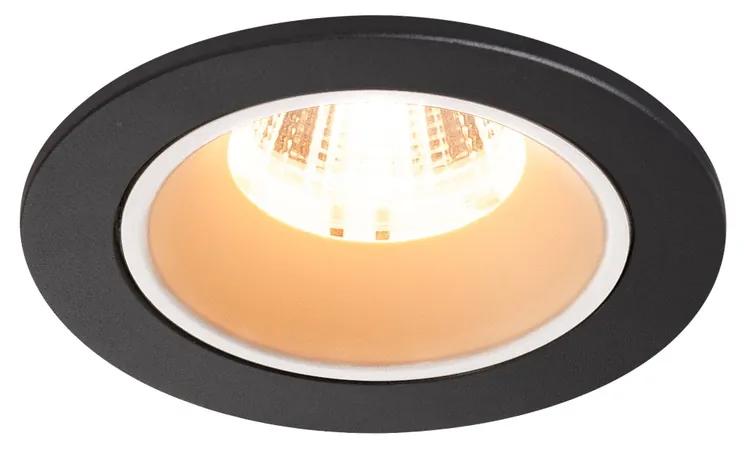 Stropné svietidlo SLV NUMINOS® DL S vnitřní LED zápustné stropné svietidlo čierna/biela 2700 K 55° včetně listových pružin 1003776
