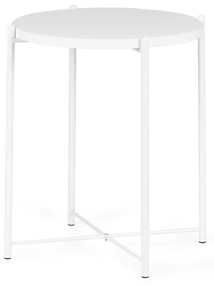 ModernHome Odkladací stolík 42 cm - biely, CF01