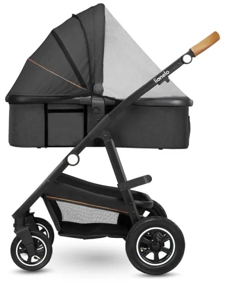 Lionelo - Kombinovaný kočík 2v1 AMBER Šedý grafit