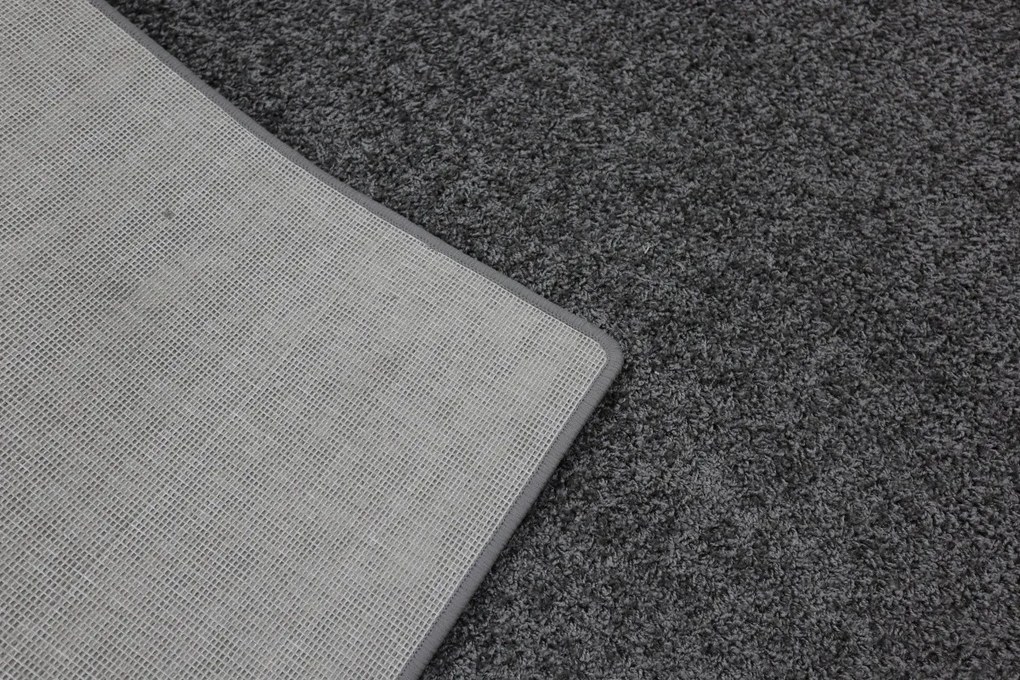 Vopi koberce Kusový koberec Color Shaggy sivý štvorec - 150x150 cm