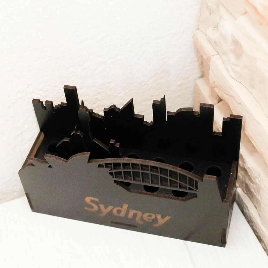 Drevený stojan na kancelárske potreby - Sydney | DUBLEZ