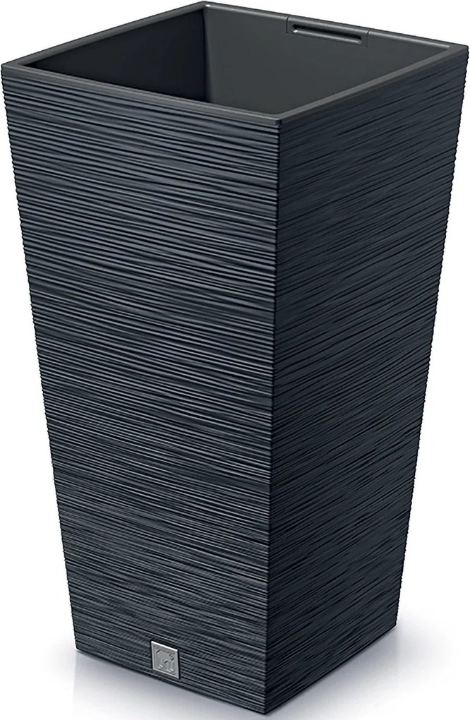 Plastový kvetináč DFSH200 20 cm - antracit