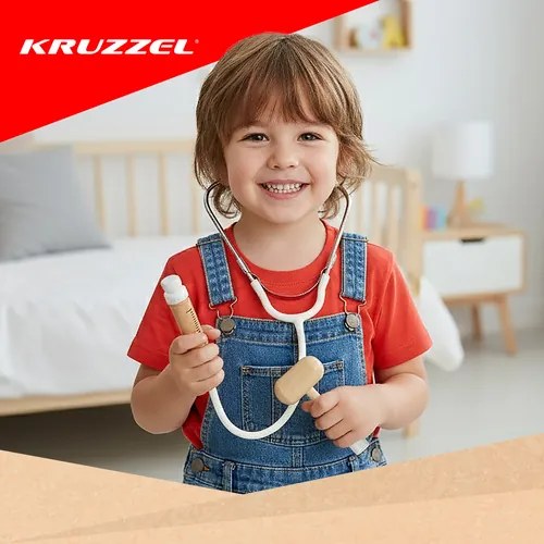 ISO Trade Kruzzel Little Dentist – 24-dielna zubárska sada v lekárskej taške, darček pre deti 3+