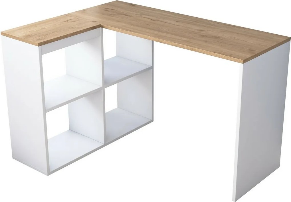 Haril Oak a biely pracovný stôl