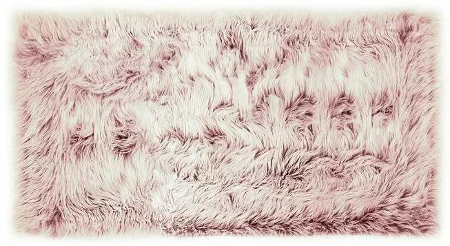 Kusový koberec s vysokým vlasom OMBRE 120 x 160 cm - magnóliový