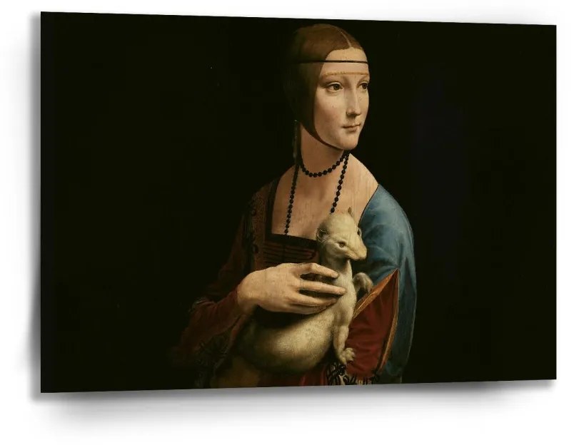 Sablio Obraz Dáma s hranostajom - Leonardo da Vinci - 90x60 cm