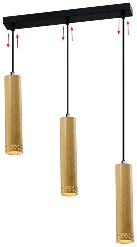 Luster na lanku TUBO 3xGU10/25W/230V