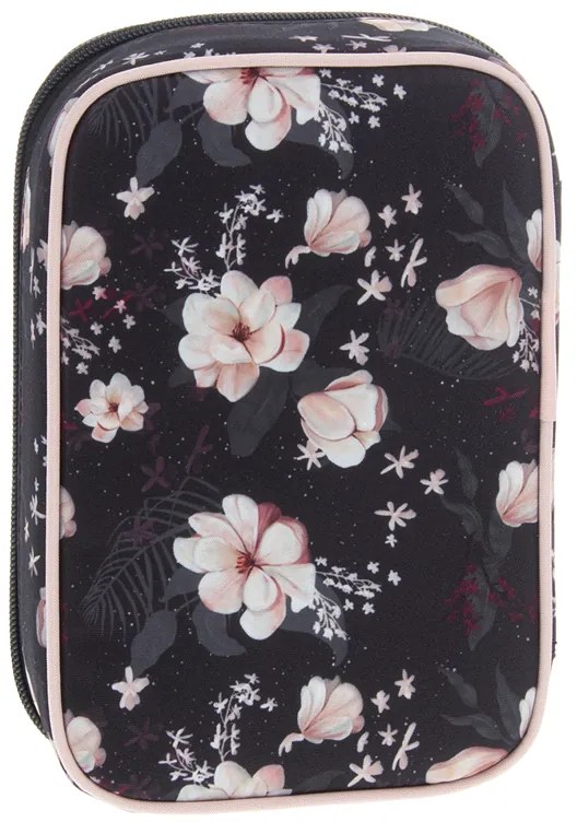 Peračník 1zip poschodový Flowery Black ARS UNA