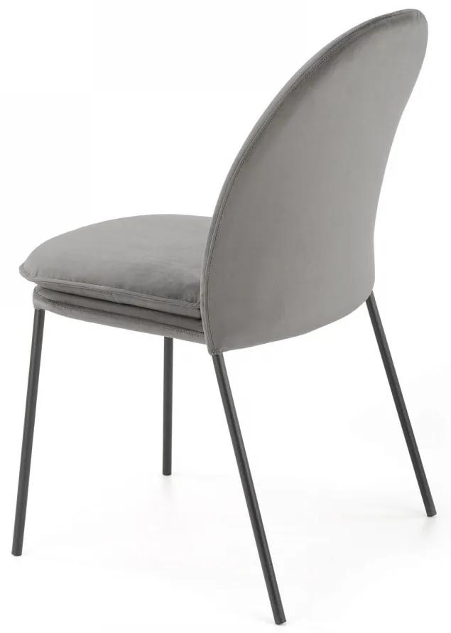 Dizajnová stolička Clorissa sivá