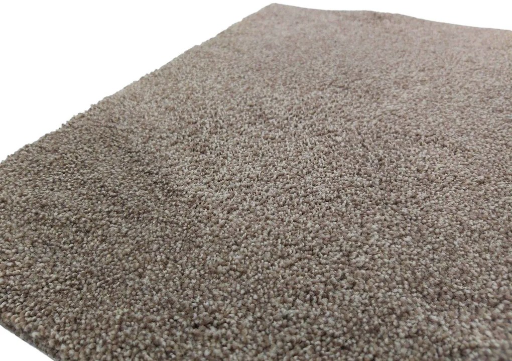 Tapibel, Koberec metráž Supersoft 420 hnedý, šíře 4m, hnedá, ab (mriežka), chodba / predsieň