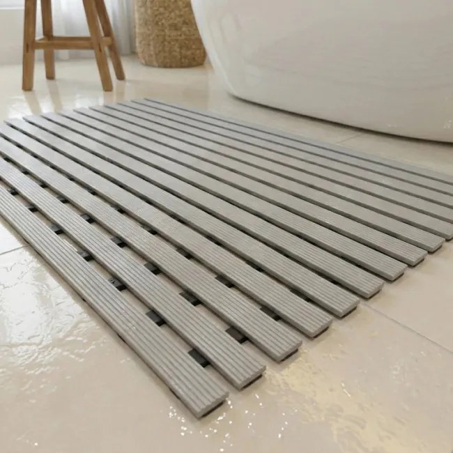 Kúpeľňová predložka sivá 1