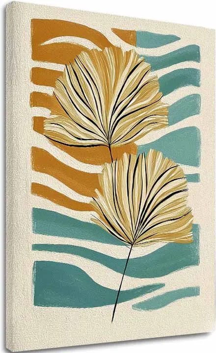 Obraz na plátne Golden Letter - Minimalistický motív