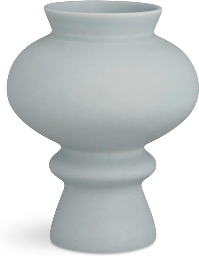 Modro-sivá keramická váza Kähler Design Kontur, výška 23 cm