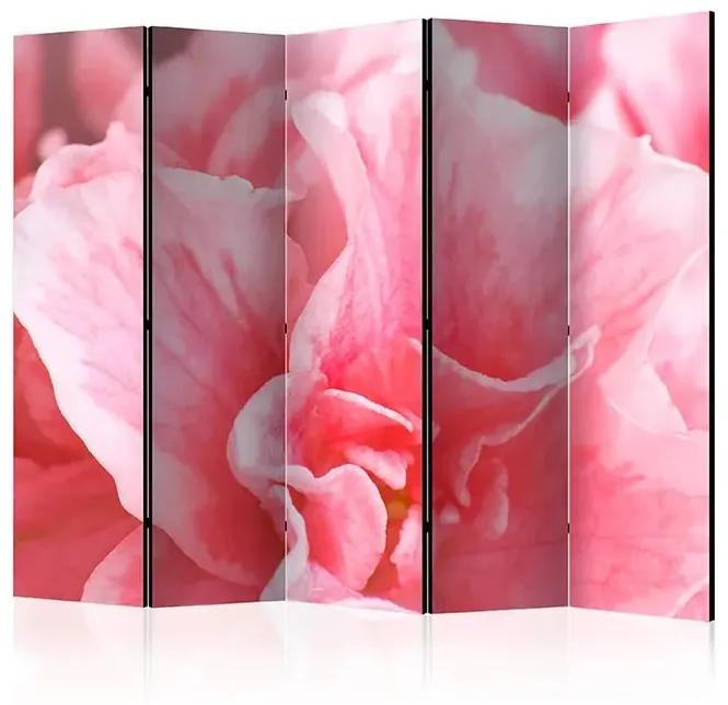 Paraván - Pink azalea flowers II [Room Dividers] Veľkosť: 225x172, Verzia: Akustický