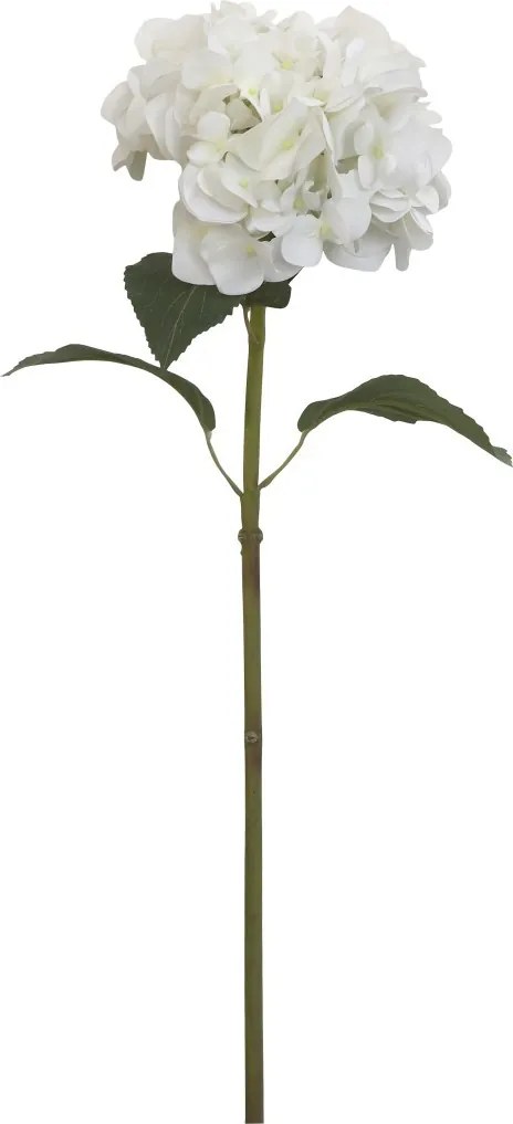 Dekorácia umelá biela kvetina Hortenzie Hydragea white - 85 cm