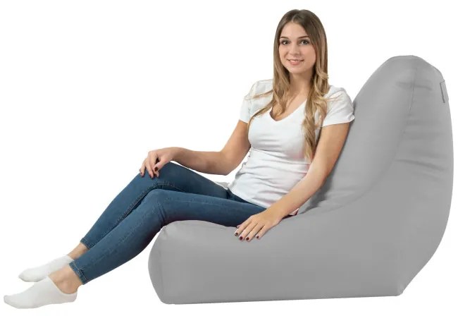 Kreslo Bali ekokoža svetlosivé