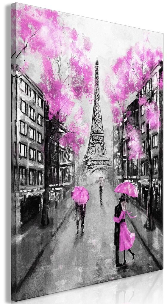 Artgeist Obraz - Paris Rendez-Vous (1 Part) Vertical Pink Veľkosť: 20x30, Verzia: Standard