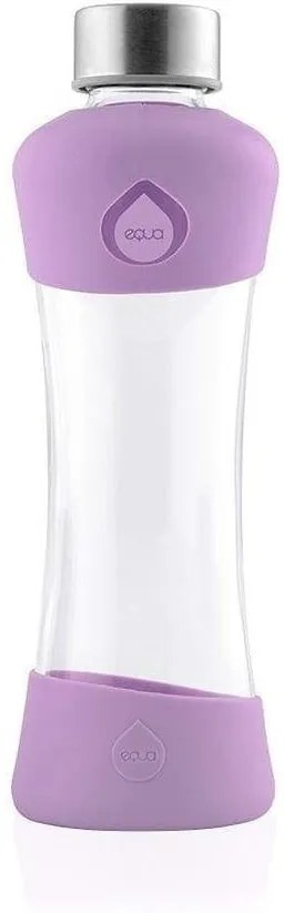Fialová sklenená fľaša z borosilikátového skla Equa Active Plum, 550 ml