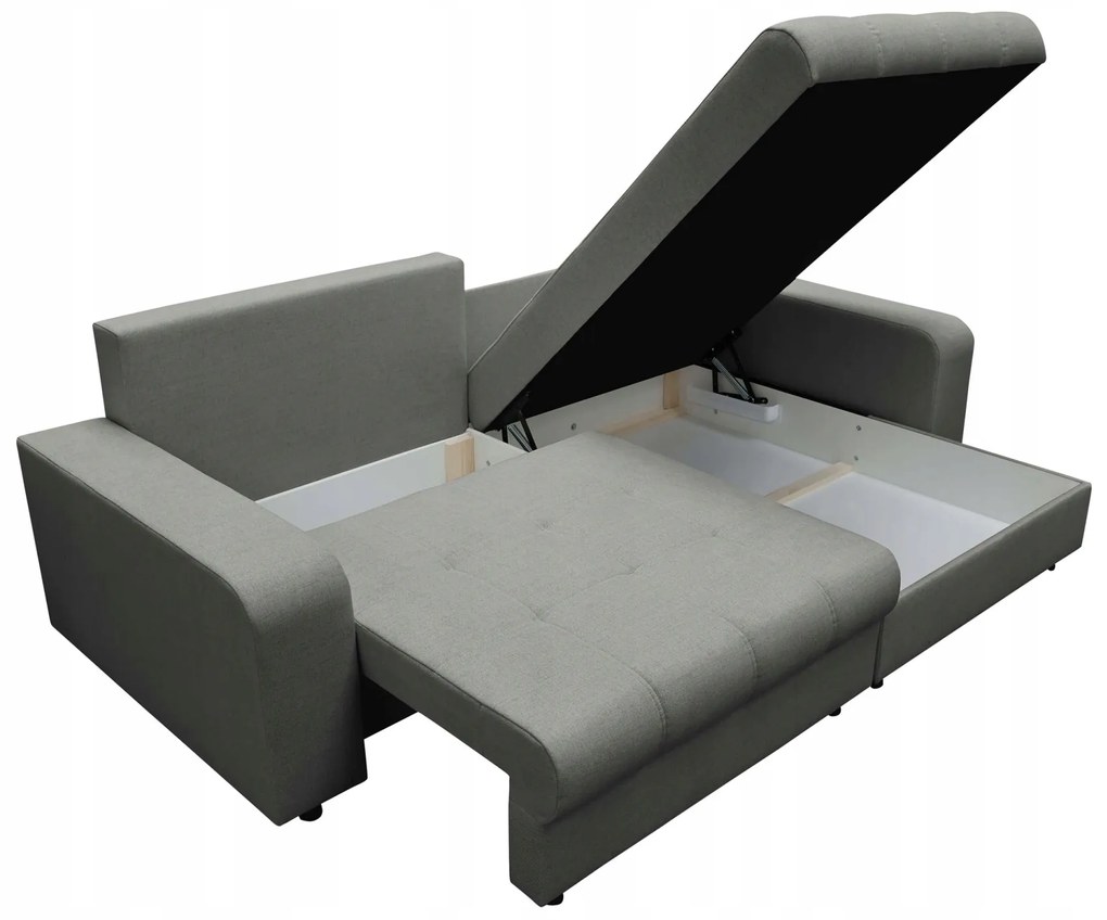 Mirjan24 Rohová sedačka do obývačky DUBLIN - šedá 1