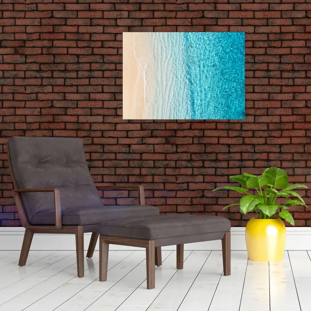 Sklenený obraz - Pláž (70x50 cm)