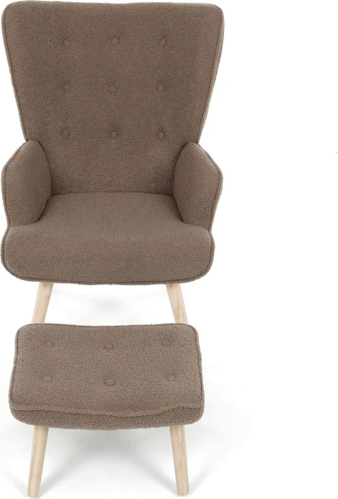 Relaxačné kreslo s podnožou AK-319 Farba: Hnedá