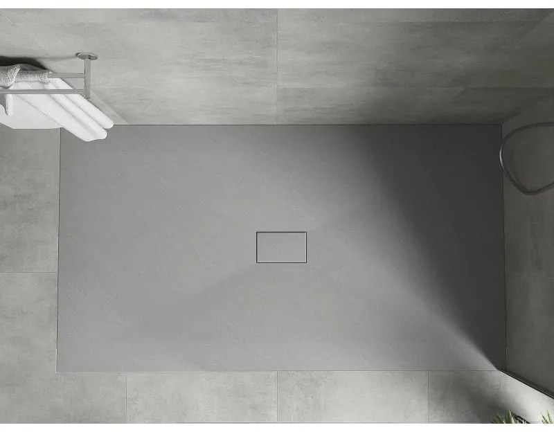 Mexen Hugo, SMC obdĺžniková sprchová vanička 160 x 100 cm, šedá, 42611016