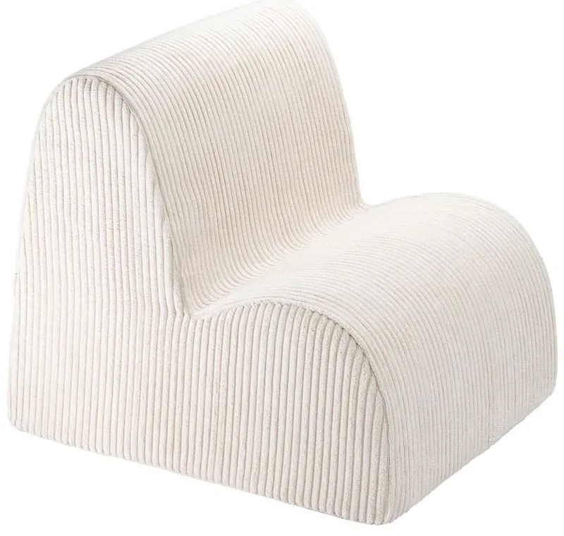 Krémové menčestrové detské kresielko Cloud – Wigiwama