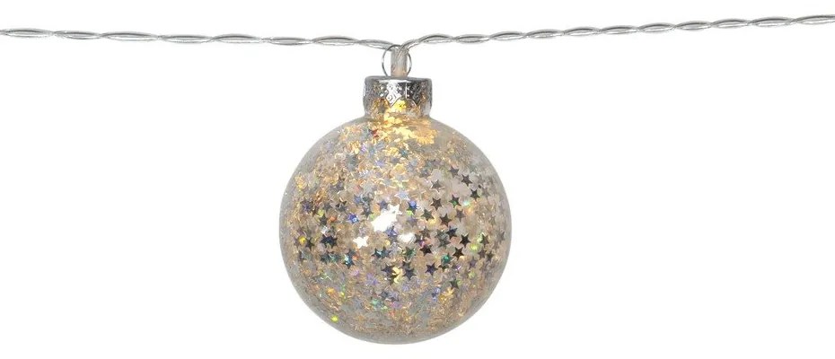 Vianočná svetelná reťaz 130 cm Glitter - Star Trading