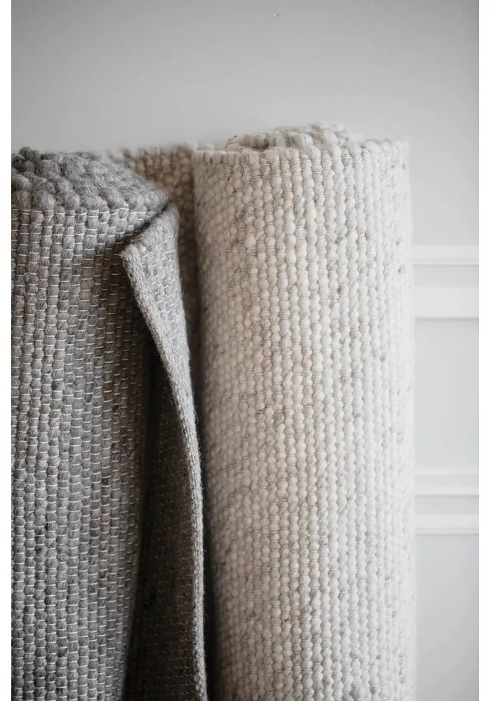 Sivý vlnený koberec 290x200 cm Auckland - Rowico