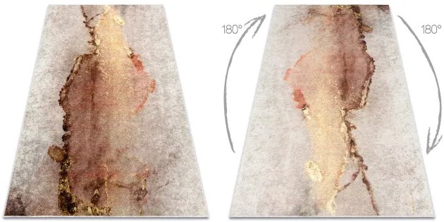 Koberec MIRO 52101.801 abstraktný, béžový / zlatý