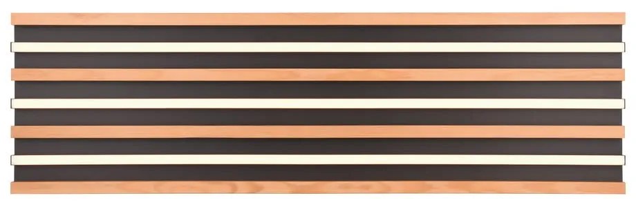 LED stmievateľné stropné svietidlo v čierno-prírodnej farbe 6x114 cm Fontana – Trio