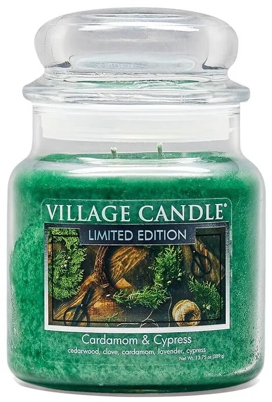 VILLAGE CANDLE Sviečka Village Candle - Cardamom and Cypress 389 g