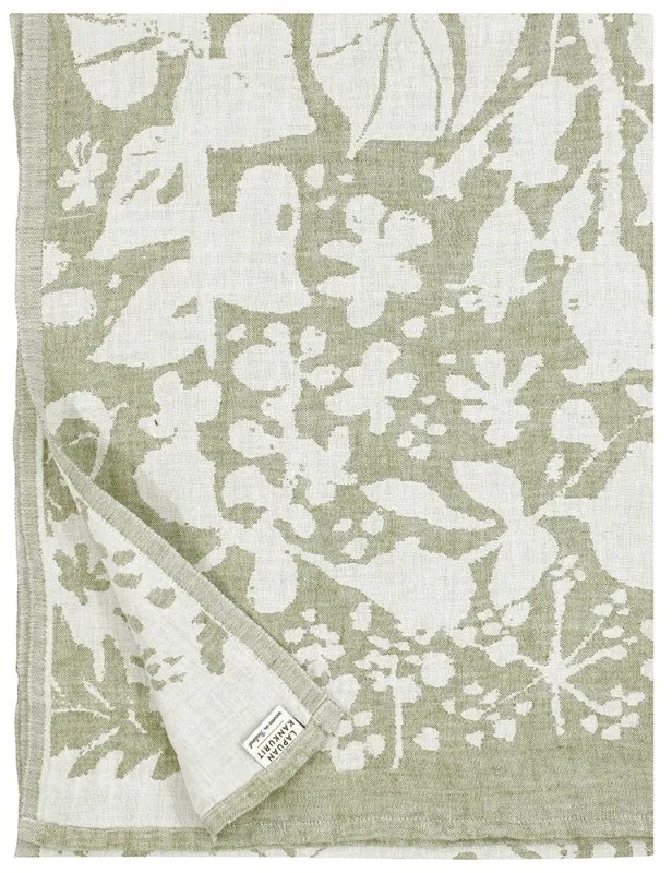 Ľanový uterák Villiyrtit, olivovo zelený, Rozmery  48x70 cm