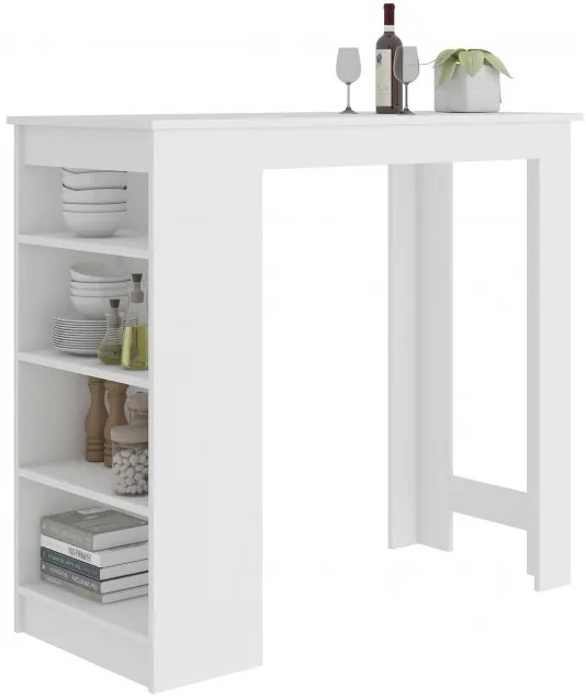 Barový stôl 115cm biely
