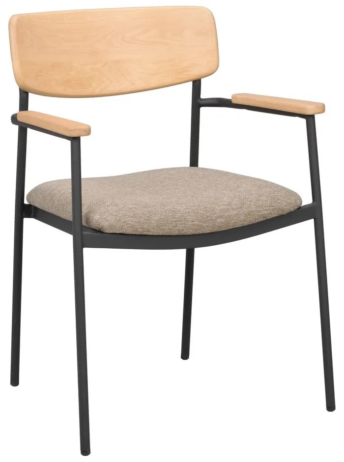 Jedálenská stolička v béžovo-prírodnej farbe v súprave 2 ks Maymont – Rowico