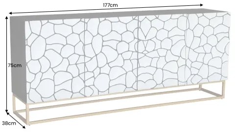 Komoda 44646 177cm Vulcano Drevo Mango  - Komfort-nábytok