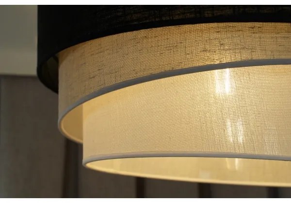 Duolla - Prisadený luster TRIO 1xE27/15W/230V pr. 45 cm čierna/šedá/biela